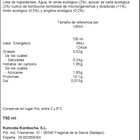 Kombucha Komvida 750ml jengibre y limón