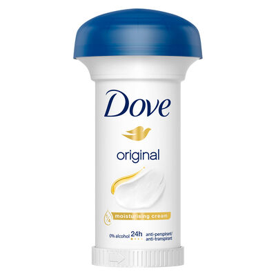 Desodorante en crema Dove 50ml sin alcohol antitranspirante