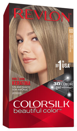 Tinte de cabello sin amoníaco Revlon Colorsilk nº 60 rubio oscuro ceniza
