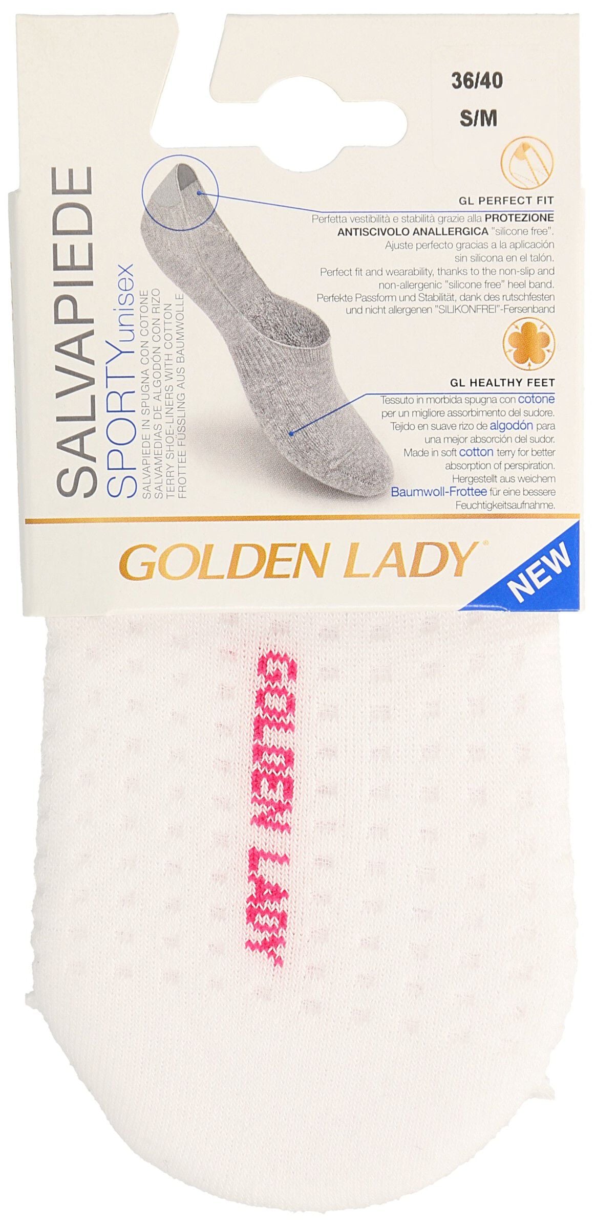 Salvapies Deportivo Golden Lady T-M Blanco