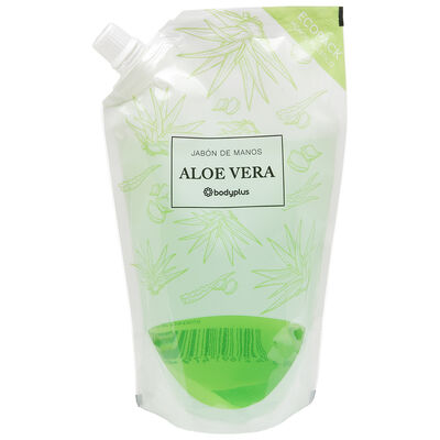Jabón de manos doypack Bodyplus 500ml aloe vera