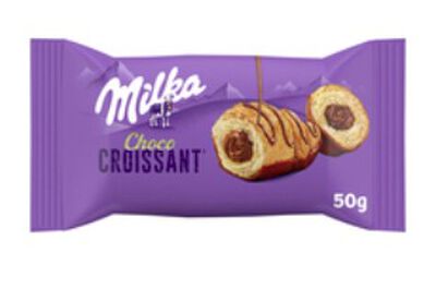 Croissant con chocolate Milka 50g