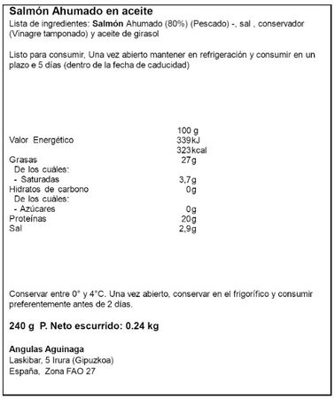 Lomitos de salmón ahumado extra en aceite Royal 240g