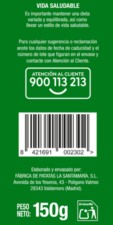 Patatas fritas campesinas Alipende 150g