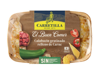 Calabacín gratinado de carne El Buen Comer Carretilla 350g