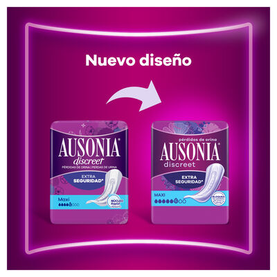 Compresa Ausonia Discreet 10 unidades maxi extra seguridad