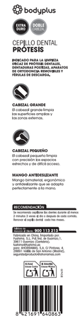 Cepillo Dental Bodyplus Protesis