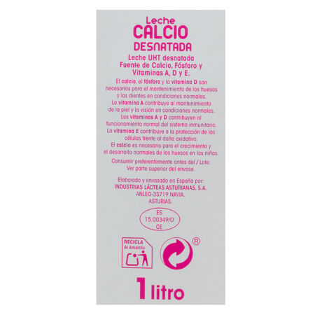 Leche Alipende calcio 1l desnatada