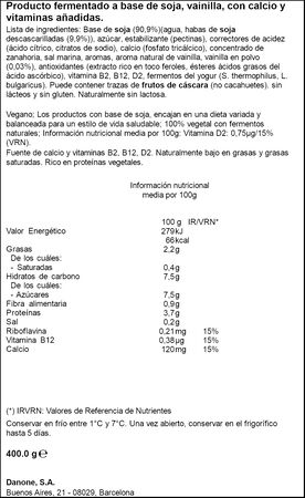 Postre Alpro Danone 400G Vainilla