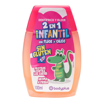 Dent&iacute;frico Bodyplus 100ml 2en1 junior