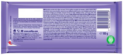 Chocolate con leche Milka 100g relleno de chips ahoy