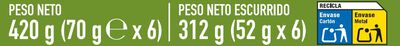 At&uacute;n claro Alipende pack 6 en aceite oliva