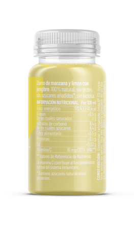 Zumo Shot Via Nature 100ml Inmunidad Jengibre