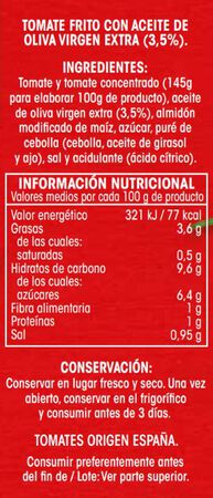 Tomate frito aceite oliva extra Alipende 390g