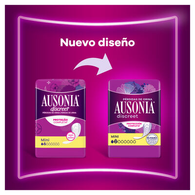 Compresa Discreet Ausonia 24 unidades Mini Protección Completa