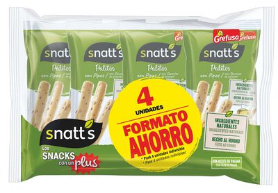 Multipack Palitos de pan con pipas Snatt´s 4x 40g
