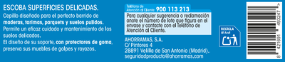 Escoba Lanta para superficies delicadas