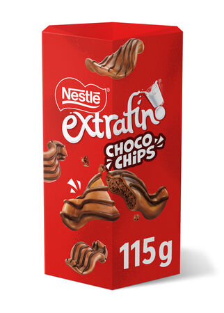Chocolatinas choco chips de chocolate con leche extrafino Nestlé 115g