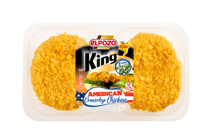 Burger meat crispy chicken american style ElPozo pack 2 de 120g