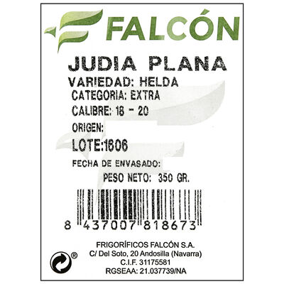 Jud&iacute;a verde plana bolsa 350g