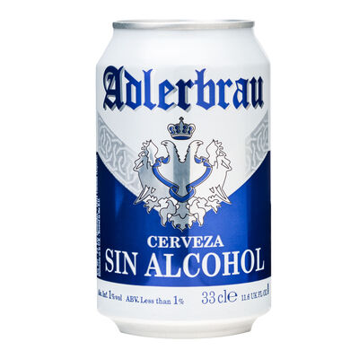 Cerveza sin alcohol Adlerbrau lata 33cl