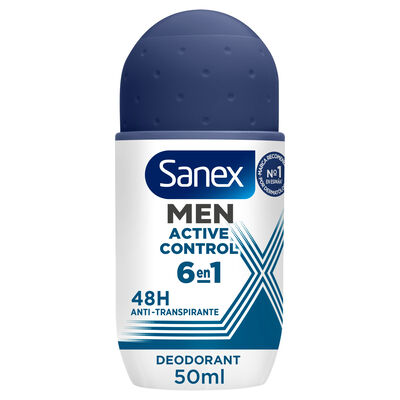 Desodorante roll-on para hombre Sanex Men Active Control 48h antitranspirante 50ml