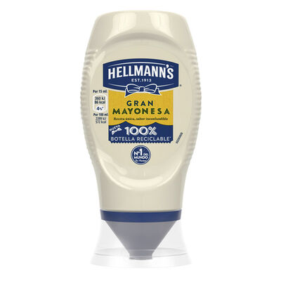 Mayonesa bocabajo Hellmann´s 250ml&nbsp;