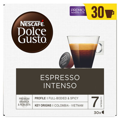 Café espresso intenso Dolce Gusto 30 cápsulas