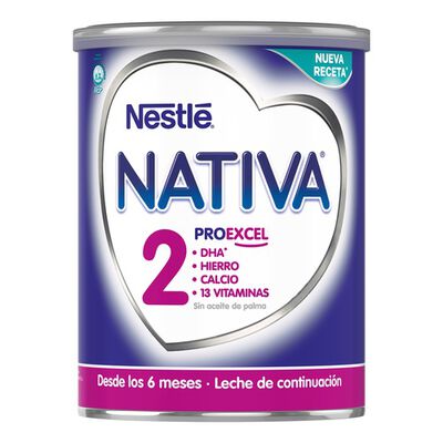 Leche continuaci&oacute;n polvo Nativa 2 Nestl&eacute; desde 6meses 800g