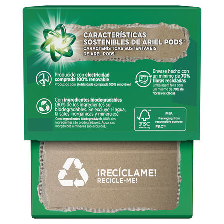 Detergente en cápsulas Ariel 12 lavados Extra Poder