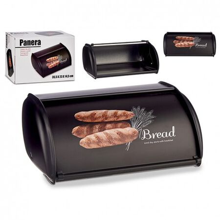 Panera de metal Quttin negra