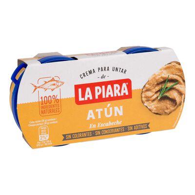 Paté atún en escabeche solo natural La Piara pack 2