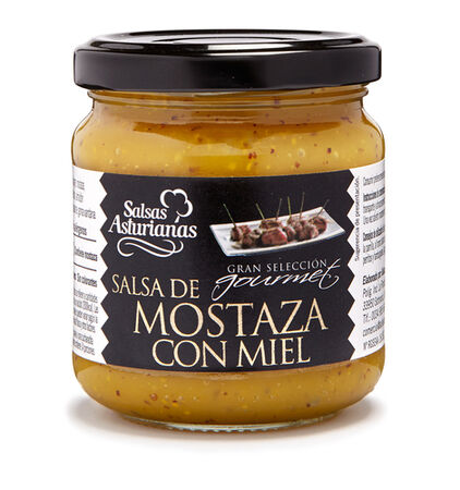 Salsa asturianas 210g mostaza con miel