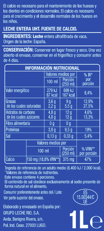 Leche Alipende calcio 1l entera