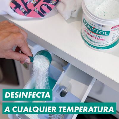 Quitamanchas en polvo Sanytol bote 450g desinfectante sin bacterias