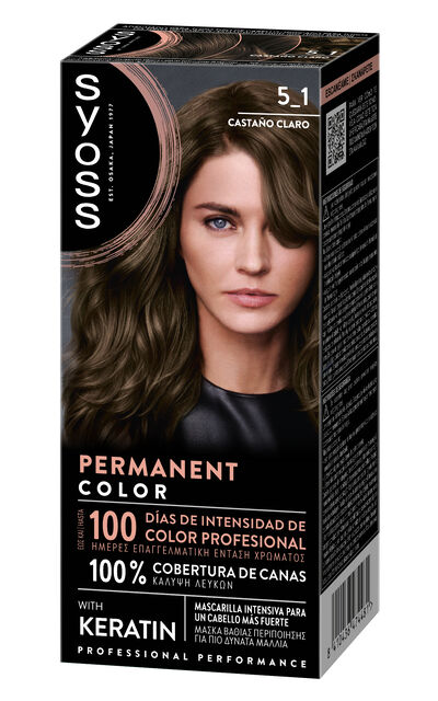 Tinte permanente Syoss n&ordm;5.1 casta&ntilde;o claro