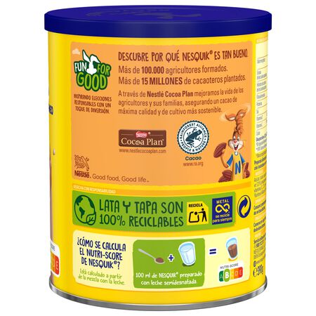 Cacao instantáneo sin gluten Nesquik 390g
