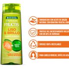 Champú fortificante Fructis 380ml liso&brillo