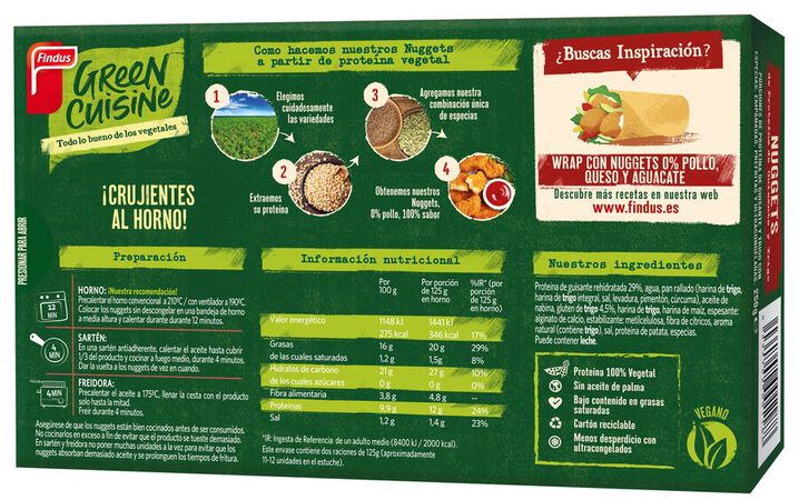 Nuggets Green Cuisine Findus 250g