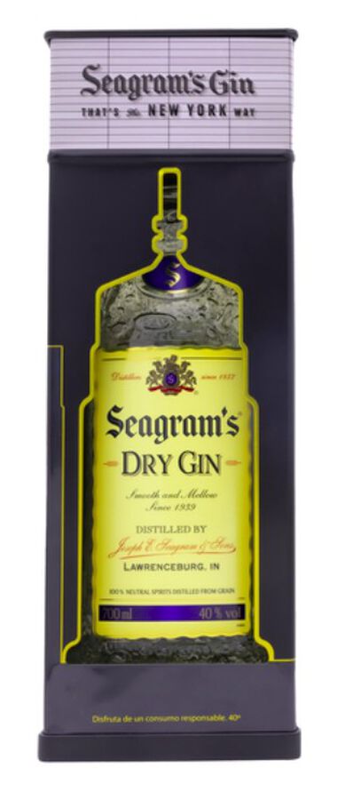 Ginebra Seagram's con lata 70 cl