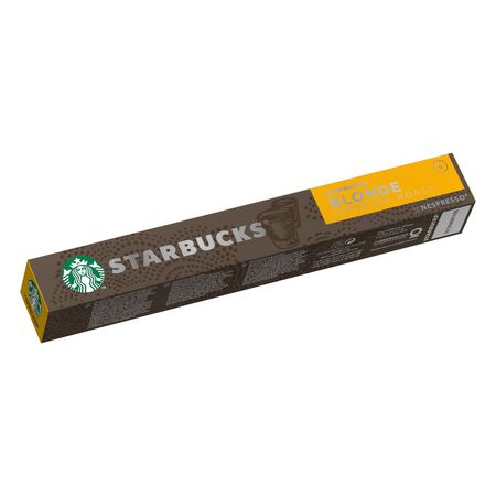 Café blonde espresso roast intensidad 6 Starbucks 10 cáps