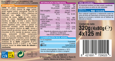 Helado supercono Alipende 4 uds chocolate