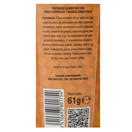 Fideos orientales Kung Food 61g pollo