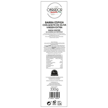 Barra Espiga Aceite Oliva Virgen 330g