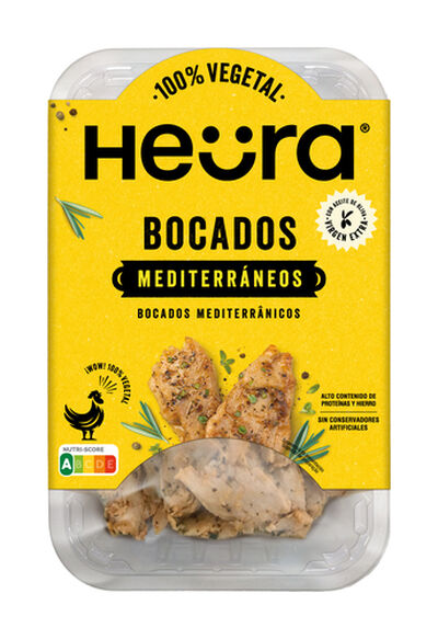 Bocados mediterr&aacute;neos 100% vegetal He&uuml;ra 160g