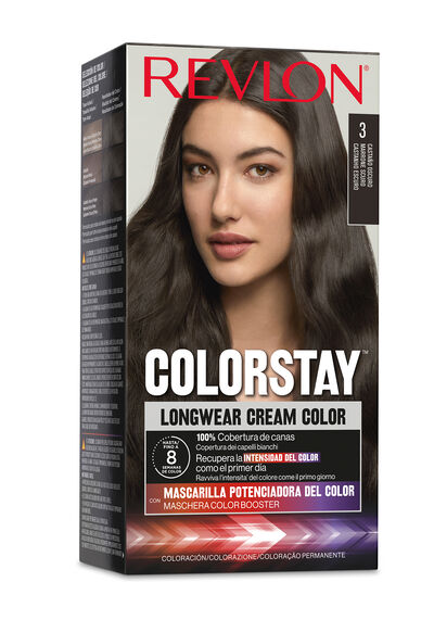 Tinte Para El Cabello Revlon Colorstay N&ordm; 3 Casta&ntilde;o Oscuro
