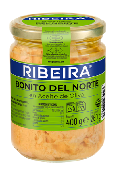 Bonito del norte en aceite de oliva Ribeira 260g