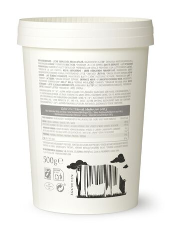 K&eacute;fir leche de vaca de pasto 0% materia grasa Pastoret 500g
