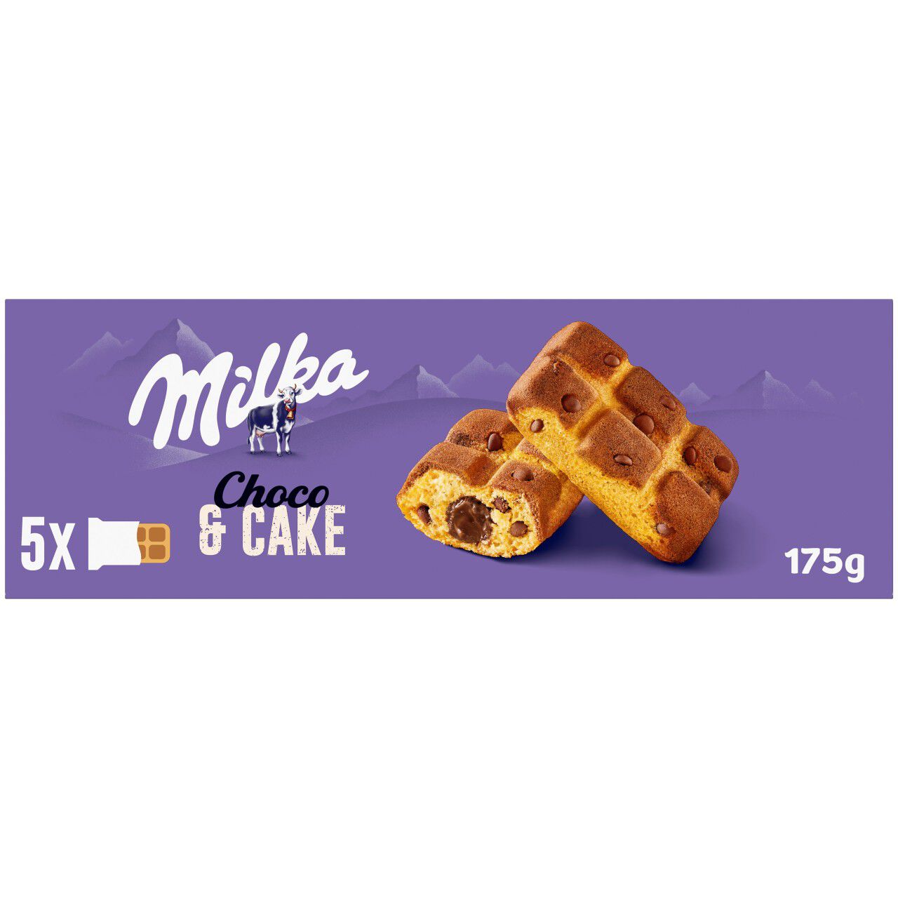 Bizcochito Milka Cake Choc crema pepitas chocolate 175g