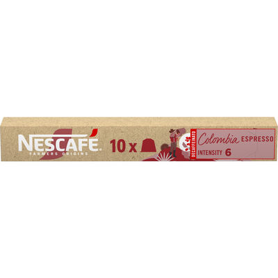 C&aacute;psulas de caf&eacute; Colombia intensidad 6 Nescaf&eacute; 10 c&aacute;psulas